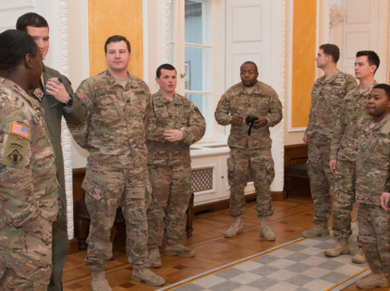 Kohtumine Eestis paikneva Ameerika Ühendriikide maaväe üksuste juhtkonnaga